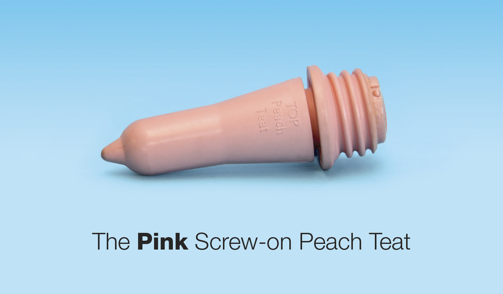 Pull Through Peach Teat